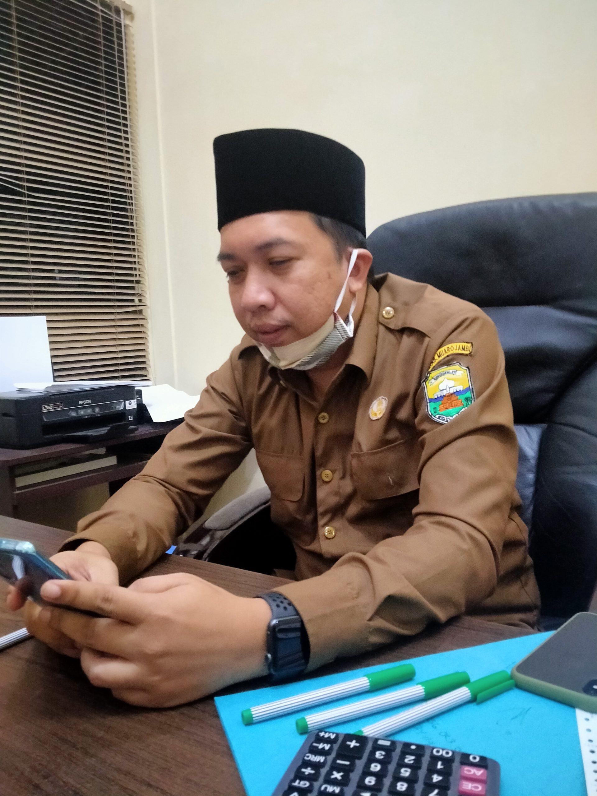 Kabid Perbendaharaan Badan Pengelolaan Keuangan dan Aset Daerah (BPKAD) Pemkab Muaro Jambi, Irvan Kurniawan.(Jambipers.com/Voltaire)