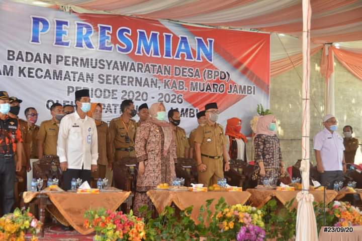 Prosesi pelantikan anggota BPD se-Kecamatan Sekernan