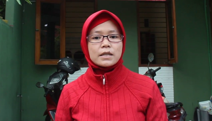 Ketua Umum Pengurus Pusat Federasi Buruh Lintas Pabrik (FBLP) Jumisih