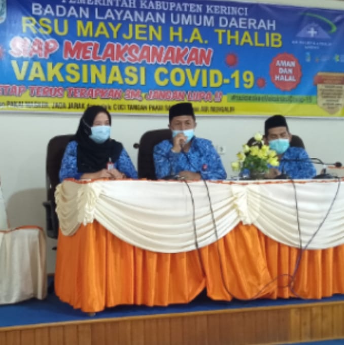 Manajemen Rumah Sakit Umum Daerah (RSUD) M.H.A. Thalib, Kerinci, mengelar konferensi pers tanggapi berita miring.