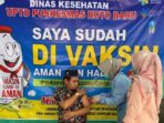 Ketua DPRD Kota Sungai Penuh H.Fajran terima suntikan vaksin Covid-19 dosis kedua.