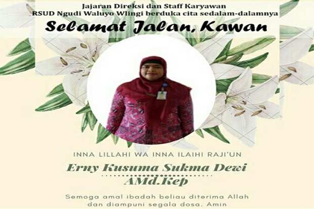 Erny Kusuma Sukma Dewi meninggal paska jalani vaksinasi Covid-19.(ist)