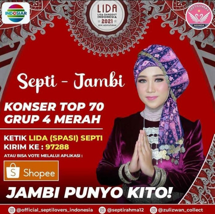 Septi kontestan Liga Dangdut Indonesia (LIDA) 2021 asal Provinsi Jambi