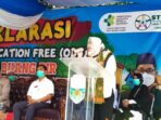 Bupati Masnah Hadiri Deklarasi ODF di Sungai Bahar