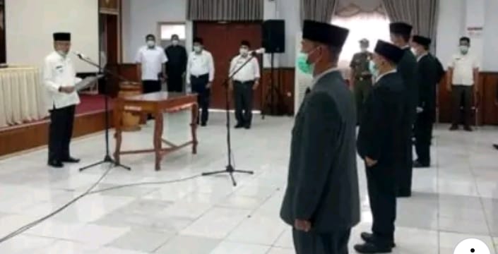 pelantikan pejabat fungsional dalam lingkup Pemkab Kerinci.