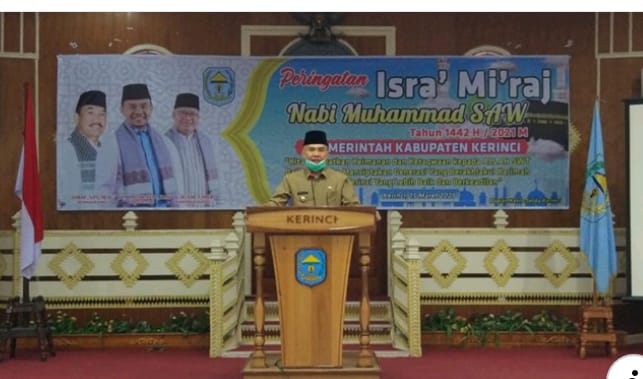 Pemkab Kerinci Peringati Isra Mikraj Nabi Besar Muhammad SAW 1442 H