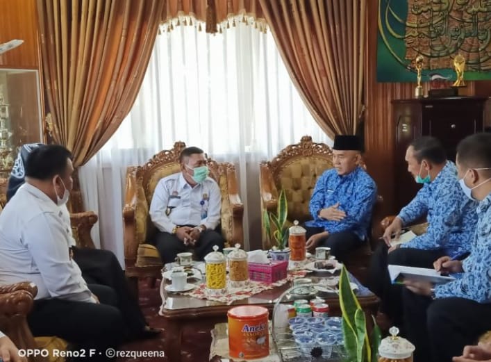 Bupati Kerinci Adi Rozal sambut Kunker Kakanwil Kemenkumham Jambi.