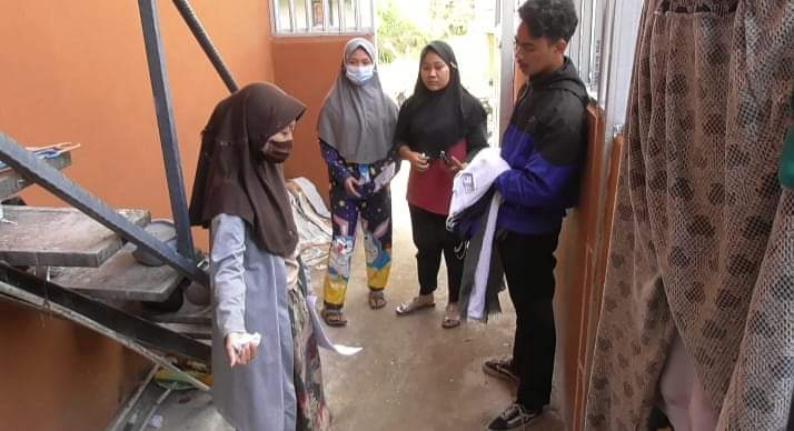 TKP pencurian sepeda motor milik mahasiswi UIN STS Jambi.