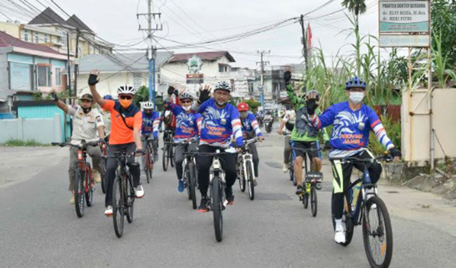Gowes Virtual dalam rangka memperingati Hari Ulang Tahun (HUT) ke-64 Provinsi Jambi