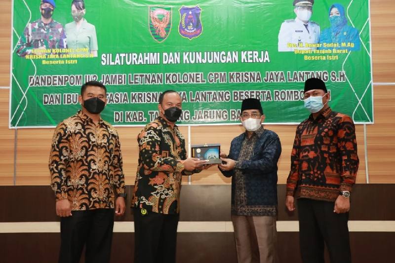 Silaturahmi dan kunker Dandenpom ke Tanjab Barat.