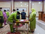 Bupati Masnah lantik pejabat di lingp Setda Muaro Jambi.