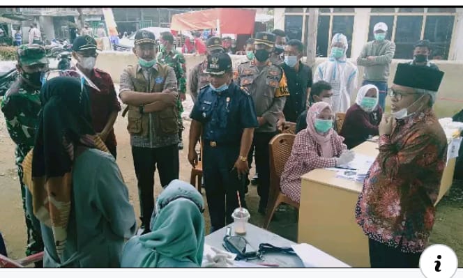 Wakil Bupati Kerinci Ami Taher dengan didampingi Sekda Kerinci Asraf memantau secara langsung jalannya Pemungutan Suara Ulang (PSU) Pilgub Jambi