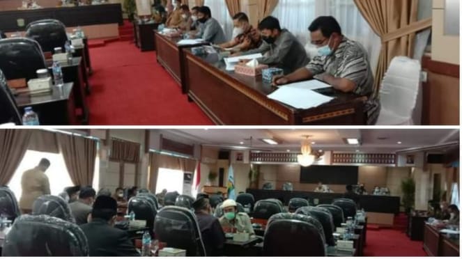 Rapat gabungan pembahasan Ranperda pertanggungjawaban APBD 2020