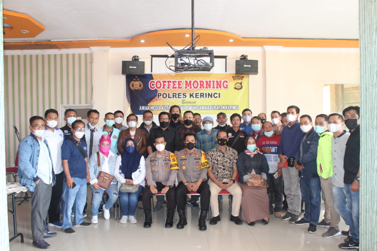 Polres Kerinci Coffee Morning dengan Awak Media