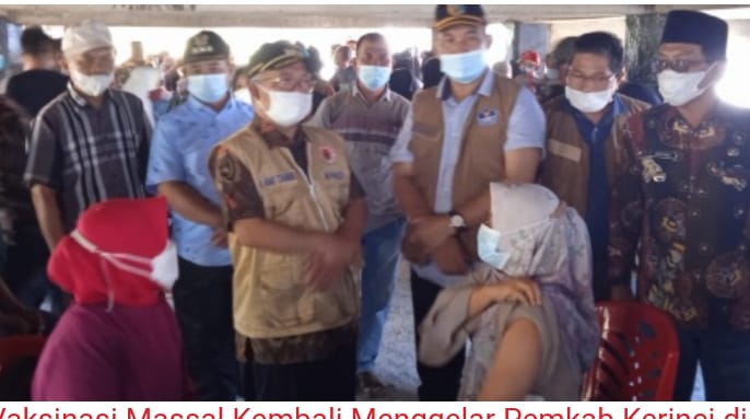 Vaksinasi di Kecamatan Air Hangat dan Kecamatan Air Hangat Barat.