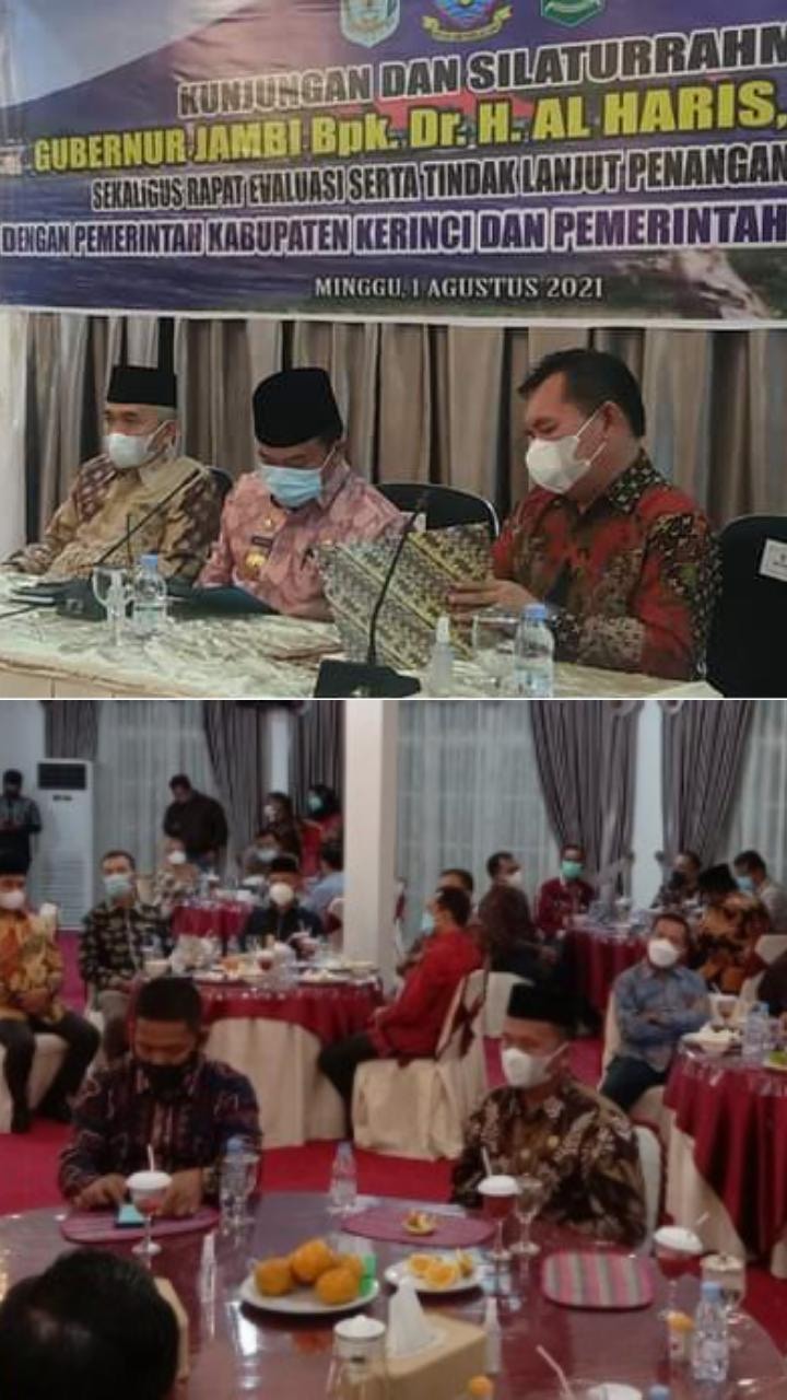 Kunker Gubernur Jambi di rumah dinas bupati Kerinci