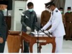 Bupati Adi Rozal lantik 150 Kades terpilih hasil Pilkades serentak 2021.