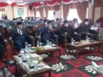 Rapat paripurna mendengarkan pidato kenegaraan di DPRD Sungai Penuh.