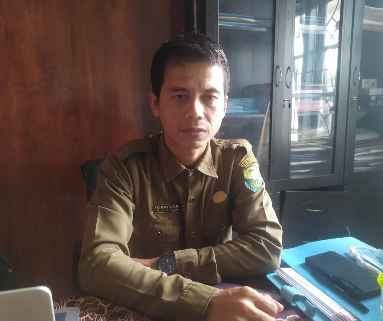 Kepala Bidang (Kabid) SMP Dinas Pendidikan dan Kebudayaan Kabupaten Muaro Jambi, Suirman.(Foto:Raden Hasan Efendi/Jambipers.com).