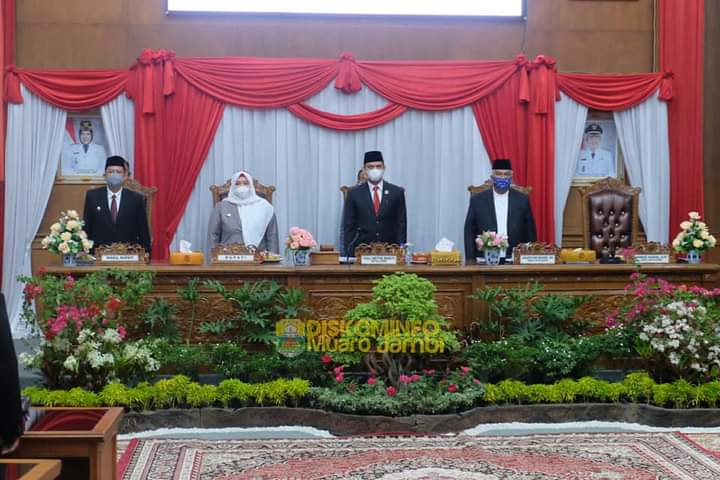 Paripurna DPRD Muaro Jambi dalam rangka mendengarkan pidato kenegaraan presiden.