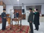 Bupati Adirozal lantik Zainal Efendi sebagai Sekda Kabupaten Kerinci.