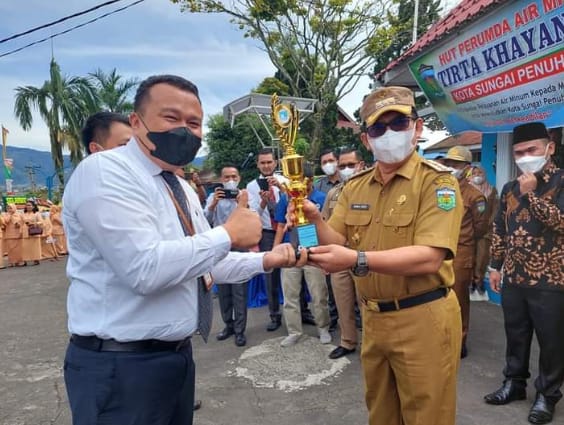 Acara Perayaan HUT ke-4 Perumda Air Minum Tirta Khayangan Kota Sungai Penuh.