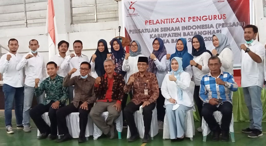 Acara pelantikan Pengurus Kabupaten Persatuan Senam Indonesia (Pengkab Persani) masa bakti 2022 – 2026