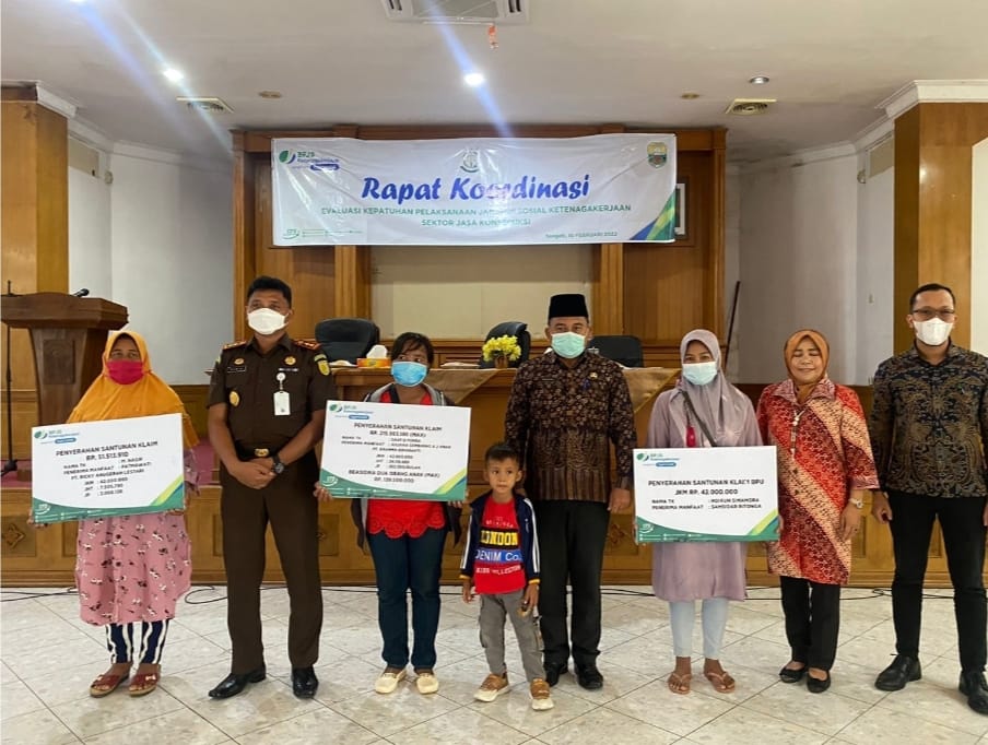 Rapat Koordinasi (Rakor) Evaluasi Kepatuhan Pelaksanaan Jaminan Sosial Ketenagakerjaan Sektor Jasa Konstruksi
