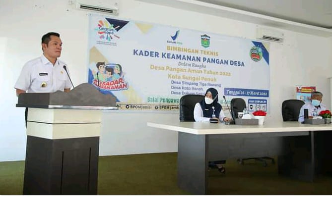 Wawako Antos buka Bimtek kader keamanan pangan desa.