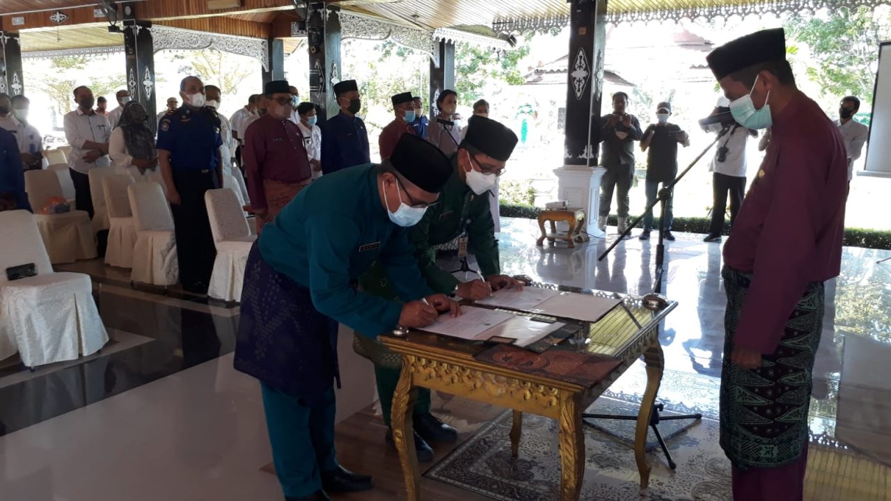 Prosesi pelantikan Pejabat Eselon II, III, dan Fungsional di Lingkungan Pemkab Batanghari.