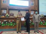 Asisten lll Junadi hadiri Rapat Paripurna DPRD Kabupaten Muaro Jambi Dalam Rangka Penyampaian Hasil Reses Masa Sidang ke-1 Tahun 2022
