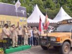 Wabup BBS saat melepas peserta Sumatera Tribute Jambi – Medan.