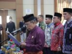 Acara pelantikan dan pengukuhan pengurus Lembaga Adat Melayu (LAM) Jambi Kota Sungai Penuh.