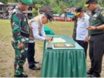 penutupan TNI Manunggal Membangun Desa (TMMD) ke-114 Tahun Anggaran 2022 Kodim 0417/Kerinci di Lapangan Bola Kaki Desa Siulak Deras Mudik