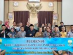 Audiensi FKPI-UMKM ke Komisi II DPRD Muaro Jambi.