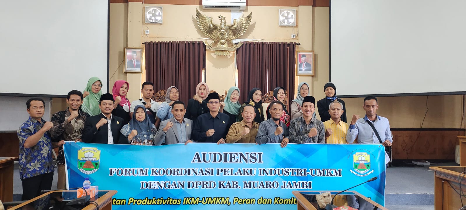 Audiensi FKPI-UMKM ke Komisi II DPRD Muaro Jambi.