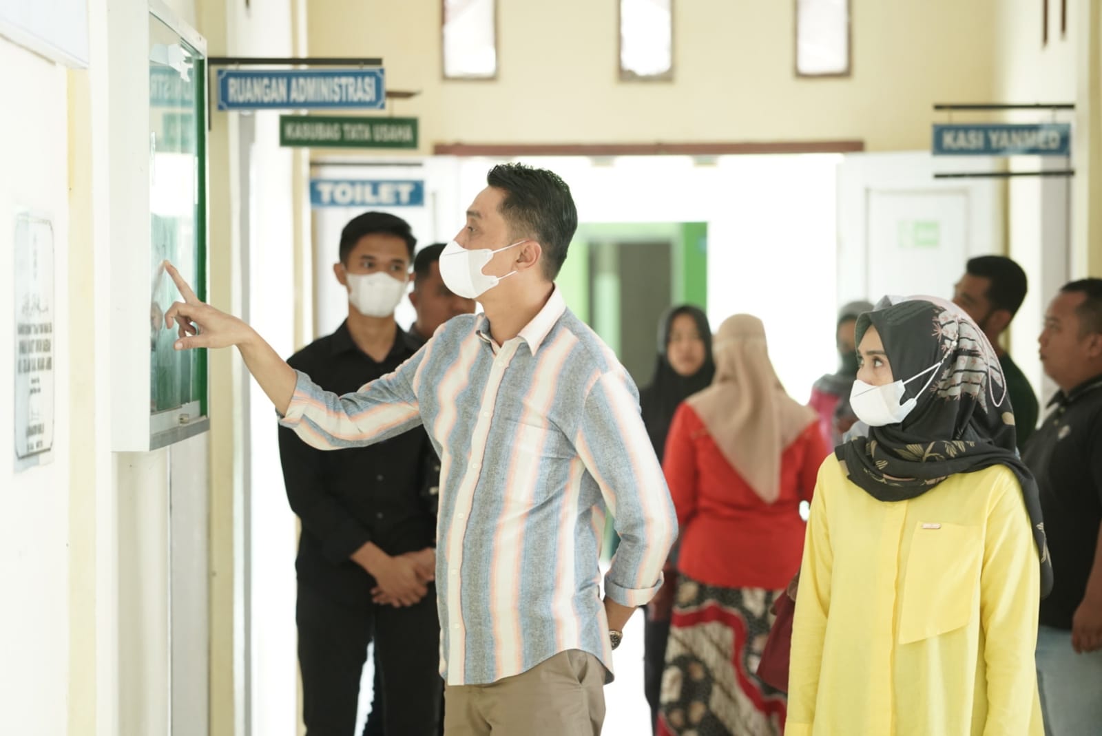 Pj Bupati Muaro Jambi Bachyuni Deliansyah saat Sidak ke RSUD Sungai Gelam.