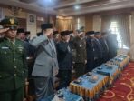 Suasana upacara peringatan hari kesaktian pancasila di Pemkot Sungai Penuh.