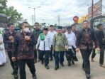 Gubernur Jambi, Dr.H.Al Haris,S.Sos.,M.H., harus rela berjalan kaki demi menghadiri kegiatan Resepsi Puncak Satu Abad Nahdlatul Ulama (NU)