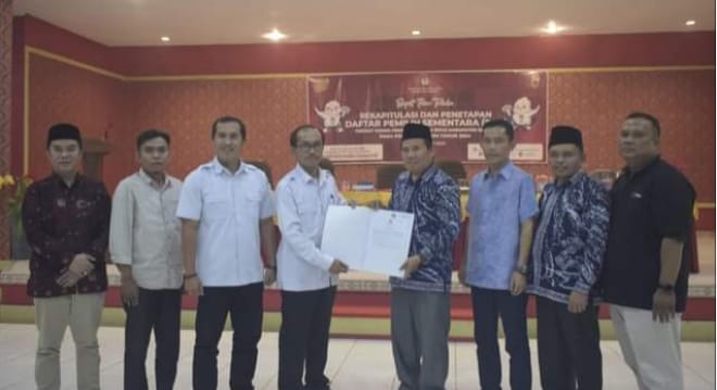 Rapat Pleno KPU Kabupaten Kerinci terkait pemutakhiran data Daftar Pemilih Sementara (DPS) Pemilu 2024.