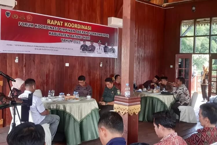 Rakor Forkopimda Terkait Penanganan Isu-Isu Aktual di Batanghari