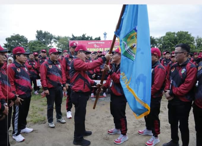 kontingen Kota Sungai Penuh untuk mengikuti Porprov XXIII Jambi tahun 2023
