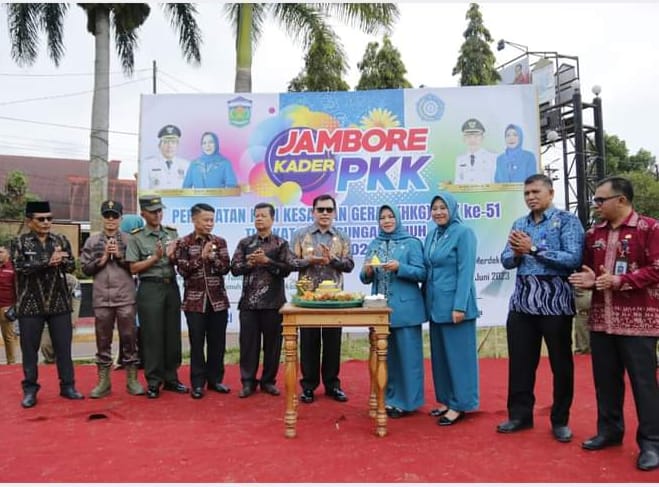 Jambore Kader PKK Kota Sungai Penuh sekaligus memperingati Hari Kesatuan Gerak (HKG) PKK ke-51 Tingkat Kota Sungai Penuh