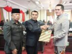 Rapat Paripurna DPRD Sungai Penuh dengan agenda Penyampaian Pendapat Akhir Fraksi-Fraksi terhadap Ranperda Pertanggungjawaban APBD Kota Sungai Penuh TA 2022.