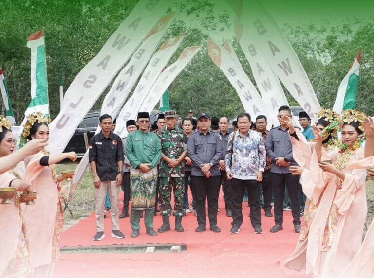 acara pembukaan Pengembangan Kampung Pengawasan Partisipatif di Desa Bajubang Laut Kecamatan Muara Bulian