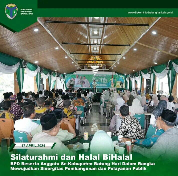 Halal-Bihalal bersama Persatuan Anggota Badan Pemusyawaratan Desa Seluruh Indonesia (PABPDESI) se-Kabupaten Batang Hari