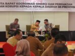 Rapat Koordinasi Sinergi dan Penguatan Pemberantasan Korupsi kepada Kepala Daerah se-Provinsi Jambi bersama Komisi Pemberantasan Korupsi (KPK) Republik Indonesia