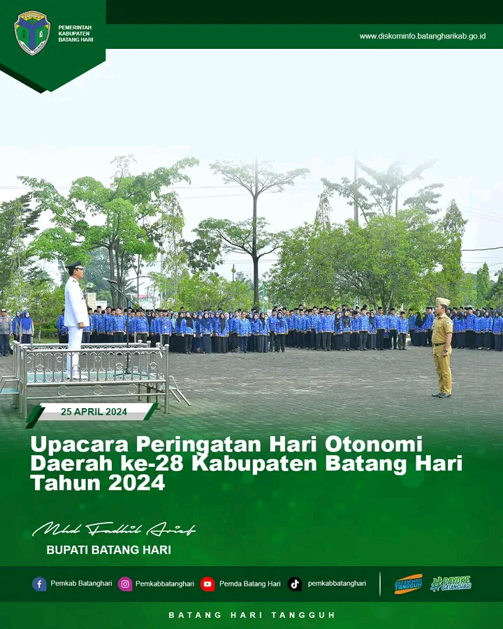 Upacara Peringatan Hari Otonomi Daerah ke-28