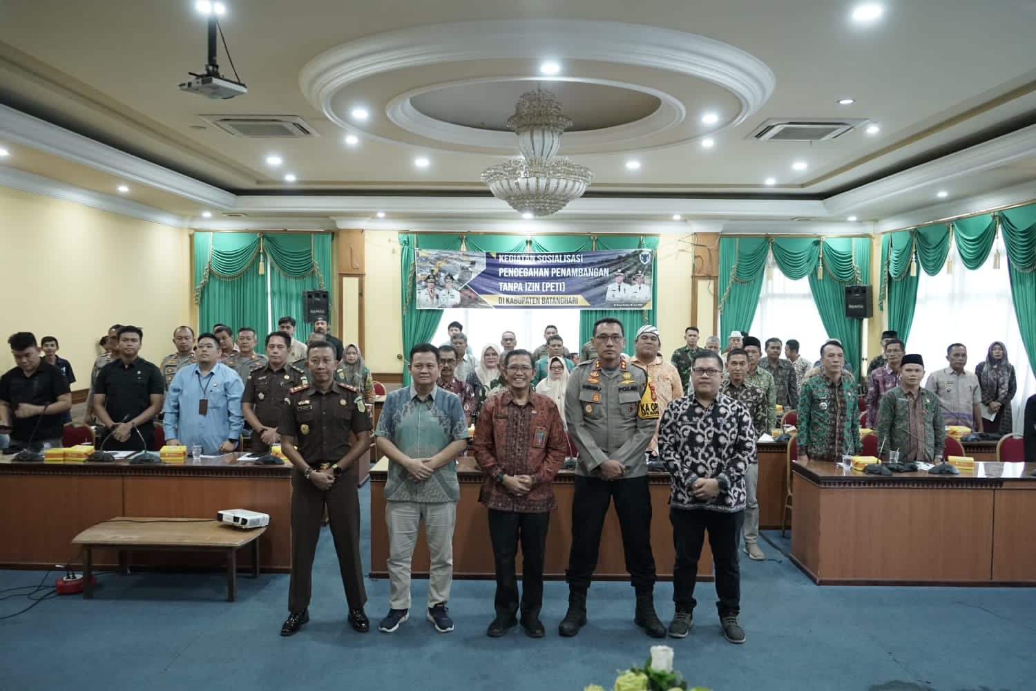 kegiatan sosialisasi pencegahan pertambangan emas tanpa izin (PETI) di wilayah Kabupaten Batang Hari