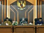 rapat paripurna Dewan Perwakilan Rakyat Daerah (DPRD) Kabupaten Batang Hari dalam rangka Penyampaian Nota Pengantar KUA PPAS R-APBD Tahun Anggaran (2025